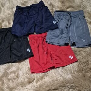 The Children's Place Boys Athletic Shorts in Navy, Gray, Black & Red